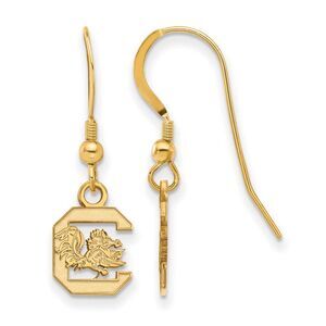 14k Gold Plated Silver U of South Carolina XS Dangle Earring